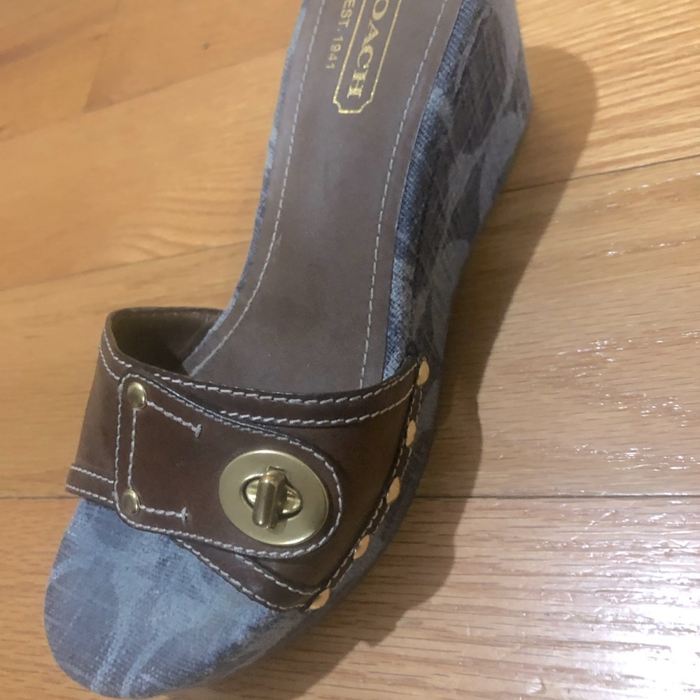 Coach Wedge Slides
